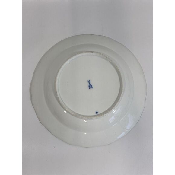 Meissen porcelain Blue Onion pattern rim soup bowl 9 3/4” - Picture 10 of 15